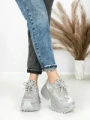 Pantofi Sport Dama cu Platforma 3603-3 GREY | MEI