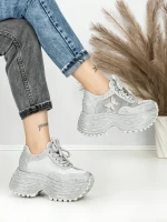 Pantofi Sport Dama cu Platforma 3603-3 GREY | MEI