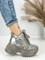Ghete Dama cu Platforma 8580-2 GREY | MEI