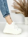 Pantofi Sport Dama cu Platforma 3570 WHITE | MEI