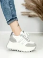 Pantofi Sport Dama cu Platforma 3596 SILVER | MEI