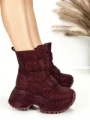 Ghete Dama cu Platforma 8580-6 WINERED | MEI