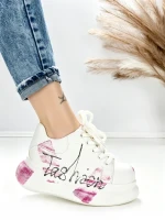 Pantofi Sport Dama din piele naturala 719-3 PINK | PANTOFUL