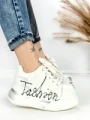 Pantofi Sport Dama din piele naturala 719-3 SILVER | PANTOFUL