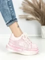 Pantofi Sport Dama din piele naturala 719-2 PINK | PANTOFUL