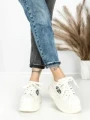 Pantofi Sport Dama din piele naturala 1561-1 WHITE | PANTOFUL