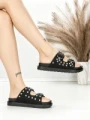 Papuci Dama cu Talpa Joasa BE-109 BLACK | BEUE SHOES