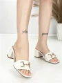 Papuci Dama cu Toc BE-9041 WHITE | BEUE SHOES