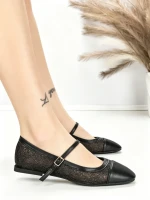 Balerini Dama J-278 BLACK | CHERIE