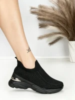 Pantofi Sport Dama cu Platforma BK198 BLACK | OMODA