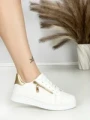Sneakers Dama BK-56-5 WHITE-GOLD | ABLOOM