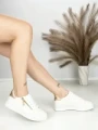 Sneakers Dama BK-56-7 WHITE-CHAMPAGNE | ABLOOM