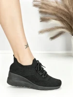 Pantofi Sport Dama cu Platforma P38 ALL BLACK | EMAS