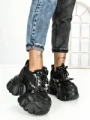 Pantofi Sport Dama cu Platforma 569-18 BLACK | MEI