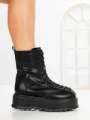 Ghete Dama cu Platforma 3AL77 BLACK | MEI