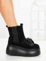 Ghete Dama cu Platforma 56WL10 BLACK | MEI