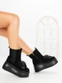 Ghete Dama cu Platforma 56WL10 BLACK | MEI