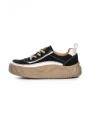 Pantofi Sport Dama din piele naturala 77006 BLACK | ADVANCER